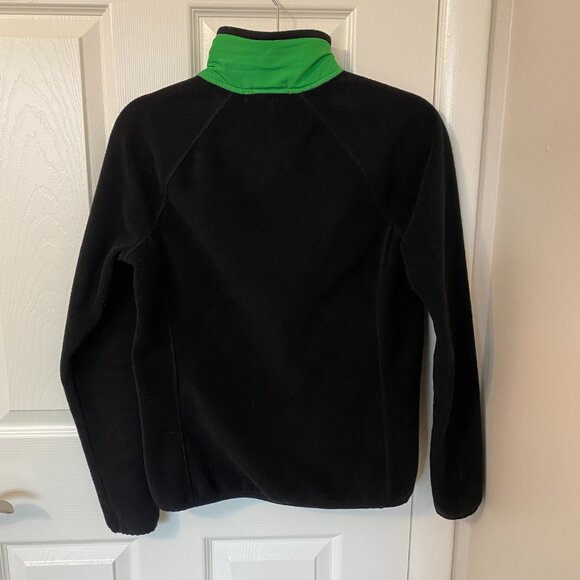 Lauren by Ralph Lauren Quilted Front Fleece Jacket Full-Zip Green Women's S‎ - Picture 3 of 8